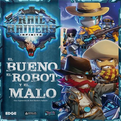 Imagen de juego de mesa: «Rail Raiders Infinite: El bueno, el robot y el malo»