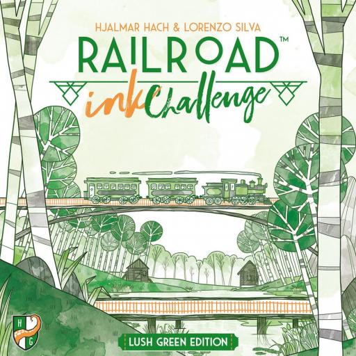 Imagen de juego de mesa: «Railroad Ink: Edición verde exuberante»
