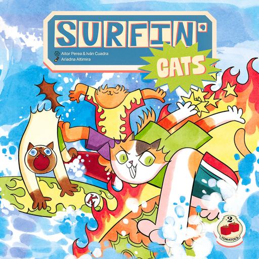 Imagen de juego de mesa: «Surfin' Cats»