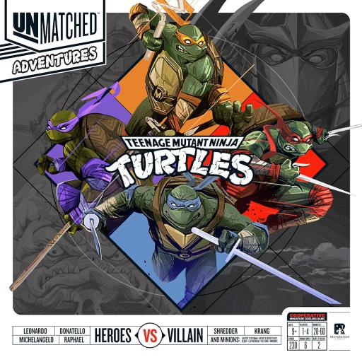 Imagen de juego de mesa: «Unmatched Adventures: TMNT»