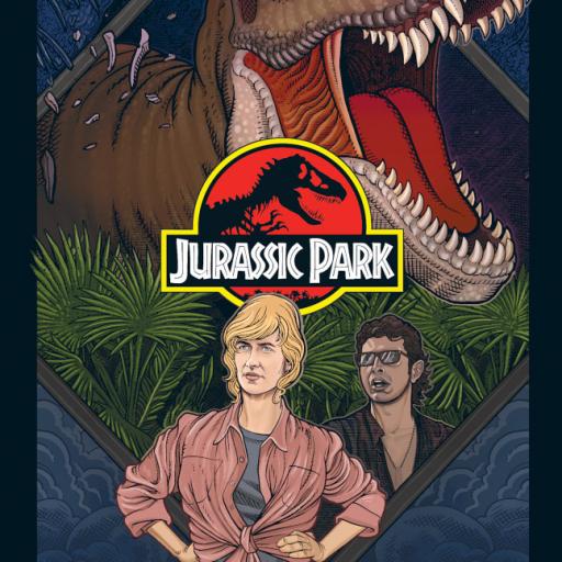 Imagen de juego de mesa: «Unmatched: Jurassic Park – Dr. Sattler vs. T. Rex»