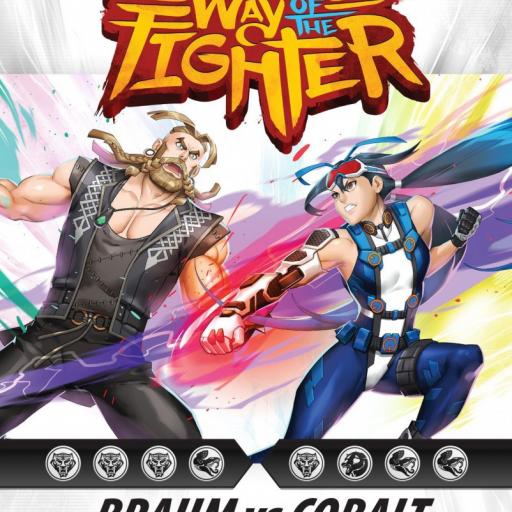 Imagen de juego de mesa: «Way of the Fighter: Brahm vs Cobalt Fighter Pack»