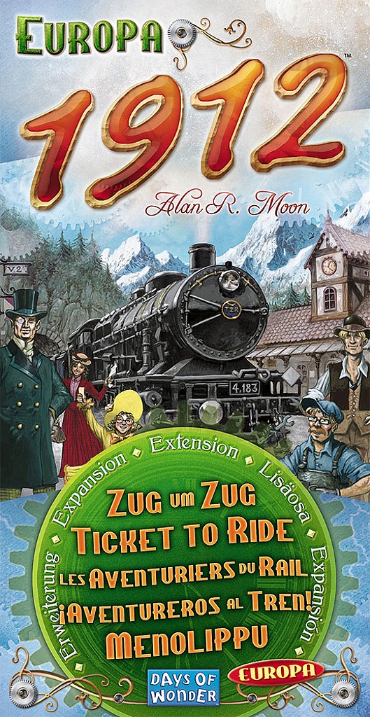 Imagen de juego de mesa: «¡Aventureros al tren! Europa 1912»