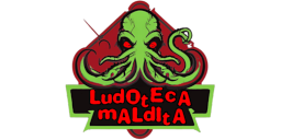 Logotipo de tienda: «Ludoteca Maldita»