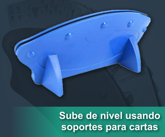 Sube de nivel usando soportes para cartas